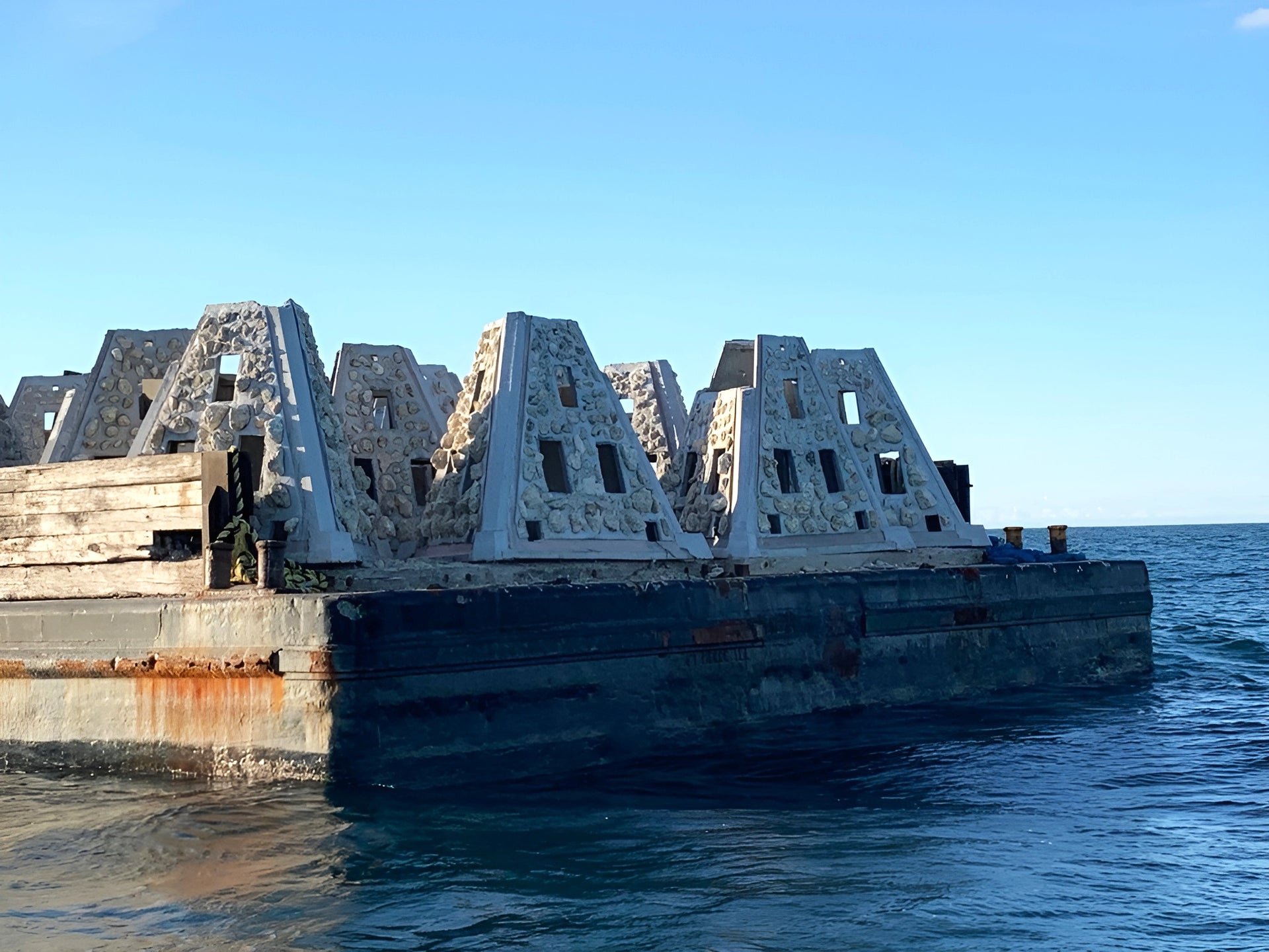 Artificial reef modules deployed off Cocoa Beach