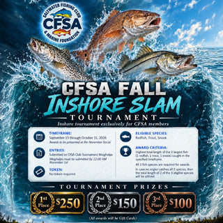 2026 CFSA Fall Inshore Slam event flyer